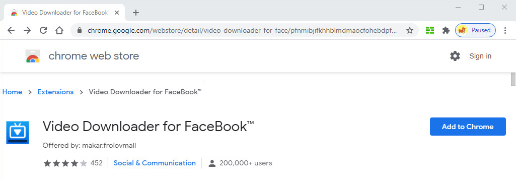 Video Downloader für FaceBook ™
