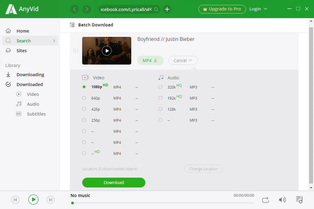 Scarica i video privati di Facebook direttamente da Facebook