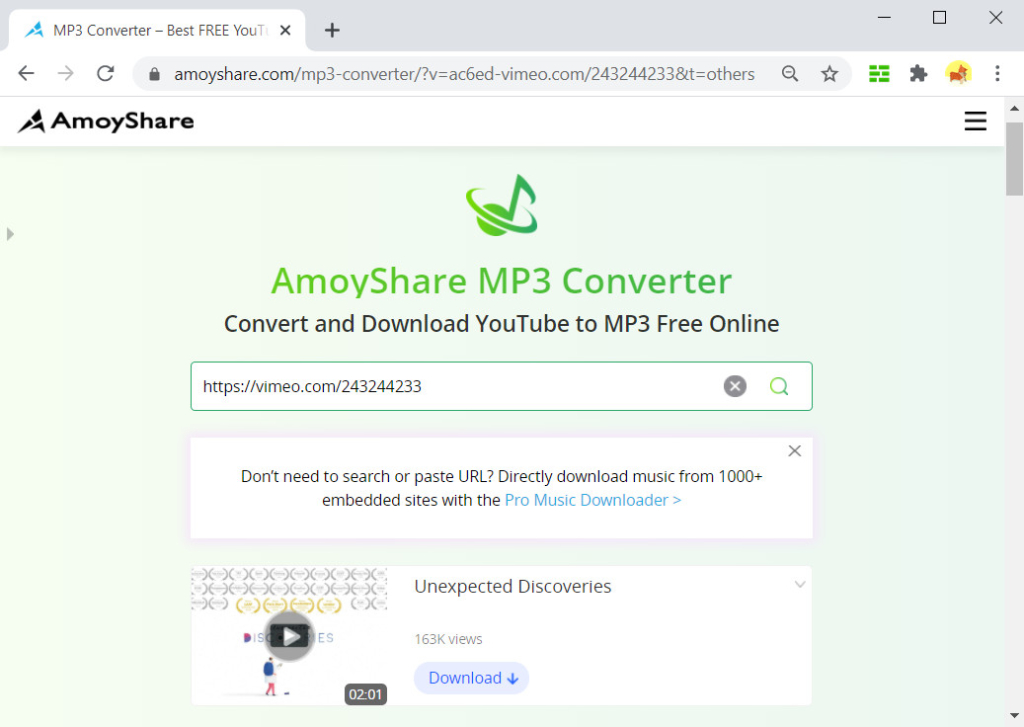 2 Handy and Safe Ways to Convert Vimeo to MP3