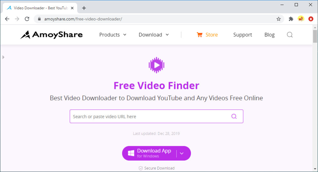 AmoyShare Бесплатный видео Finder