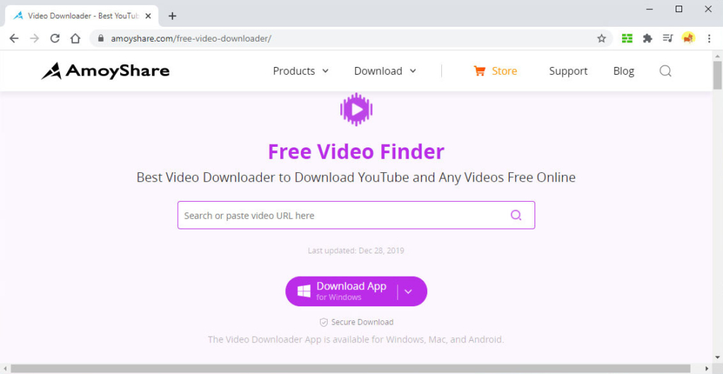 AmoyShare Kostenloser Video Finder