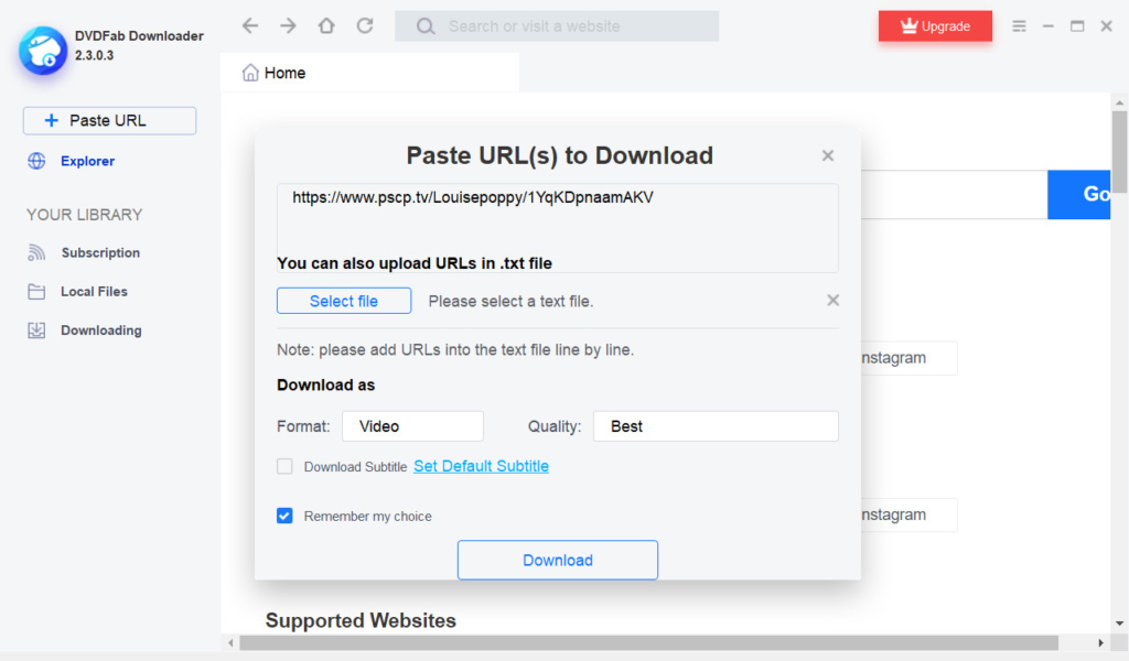 DVDFab Downloader
