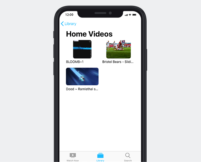 مقاطع فيديو Twitter على Apple TV