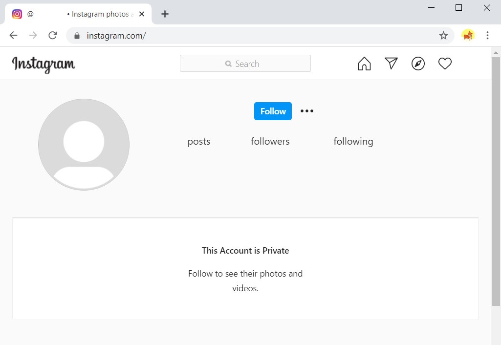 Solo i follower possono vedere il contenuto degli account privati