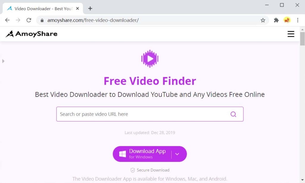 AmoyShare Kostenloser Video Finder