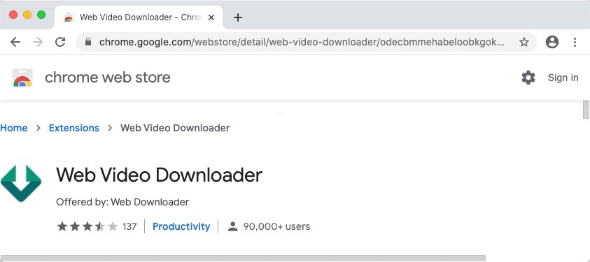 Web Video Downloader