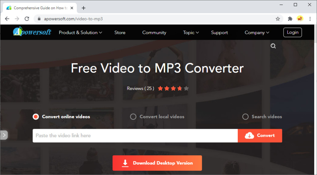 Apowersoft Free Video en MP3