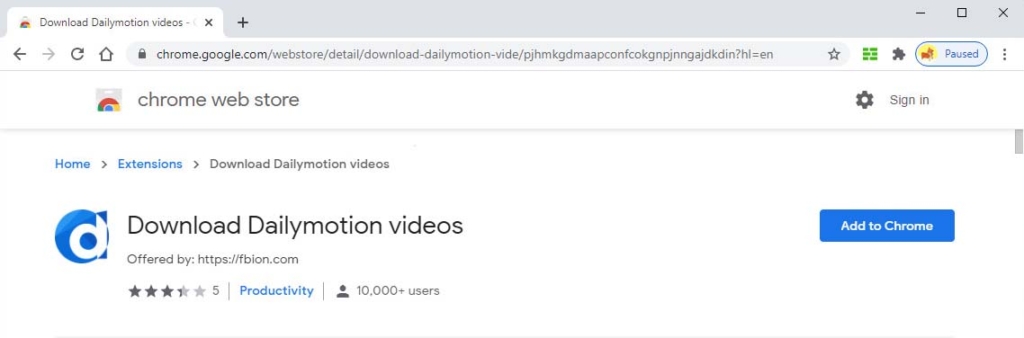 Download Dailymotion videos
