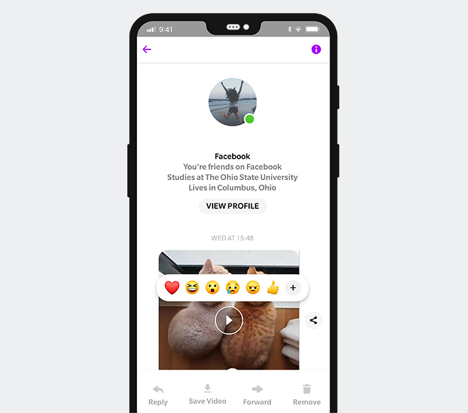 Speichern Sie ein Video von Facebook Messenger