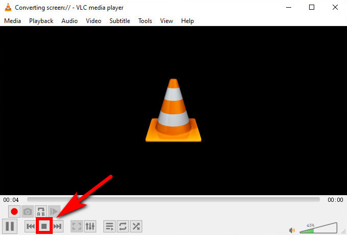 Record streaming video with VLC