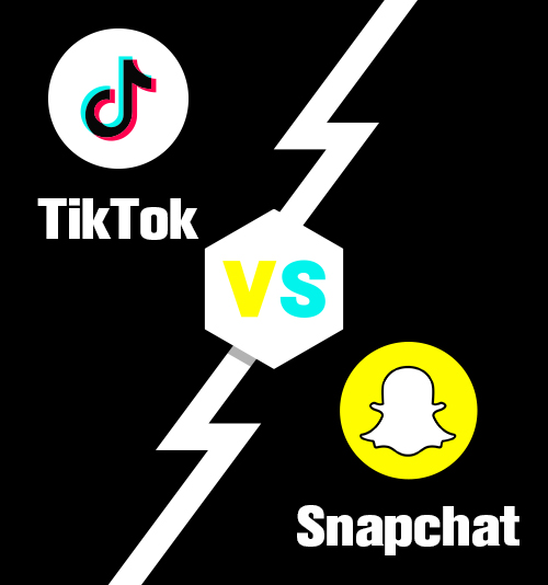 TikTok مقابل Snapchat