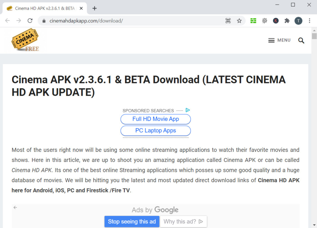 Cinema apk