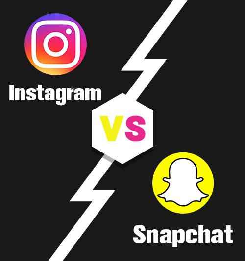 Instagram 대 Snapchat