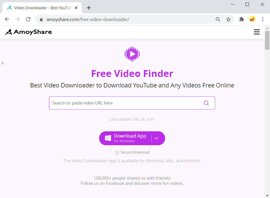 Бесплатный видео Finder