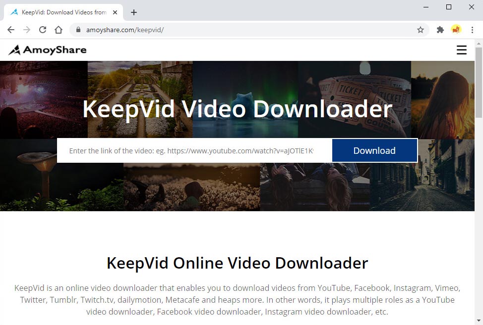 KeepVid-無料のオンラインビデオコンバーター