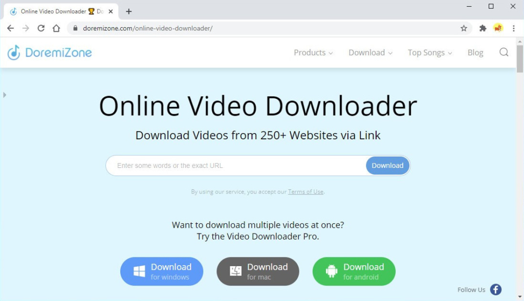 DoremiZone Online Video Downloader