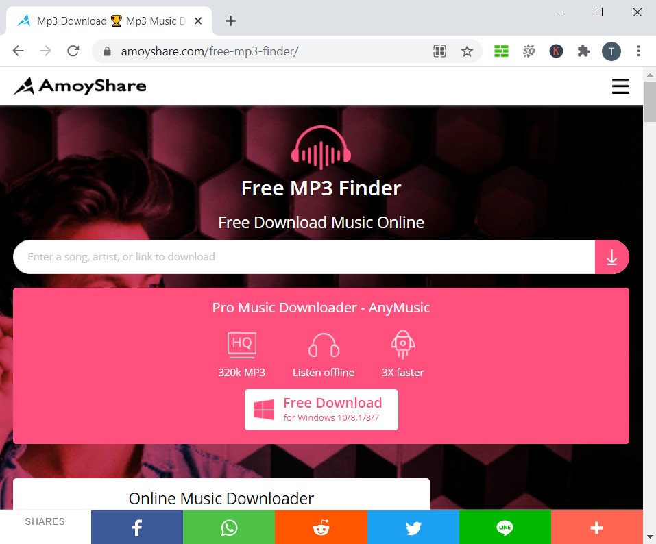 無料のMP3ファインダー