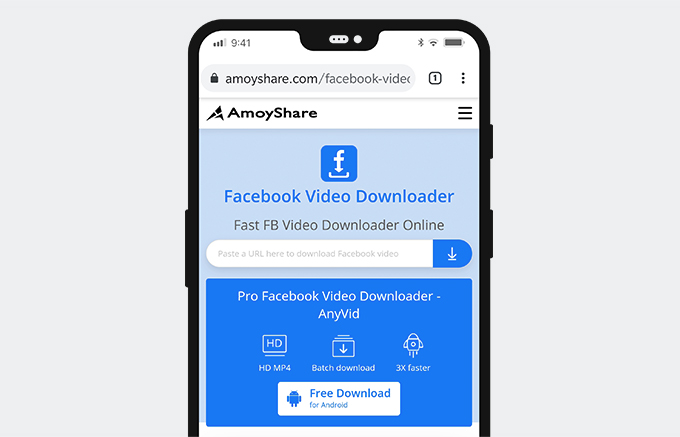 La mejor aplicación de descarga de videos de Facebook en línea