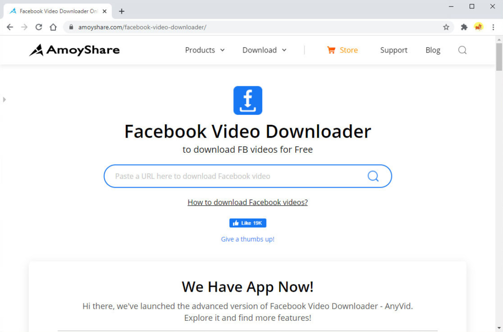 AmoyShare Facebook to MP3 converter