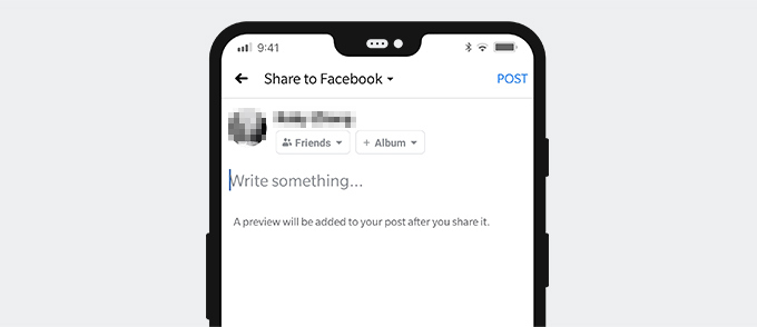 Post YouTube video to Facebook on mobile