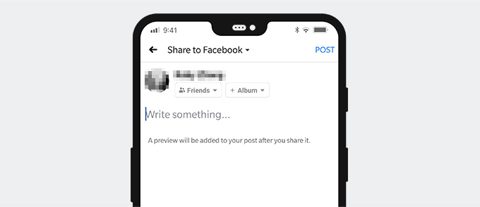 Poste YouTube-Videos auf Facebook auf dem Handy