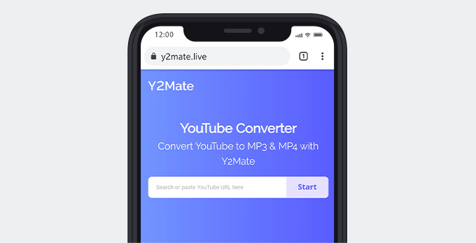 Downloader per Facebook di Y2Mate