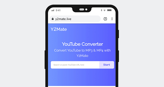  Convert Facebook to MP4 with Y2Mate on iPhone