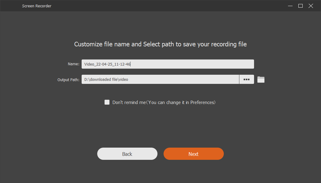 convertir NFV a MP4 en AmoyShare Screen Recorder