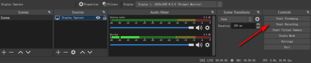 Recording with OBS