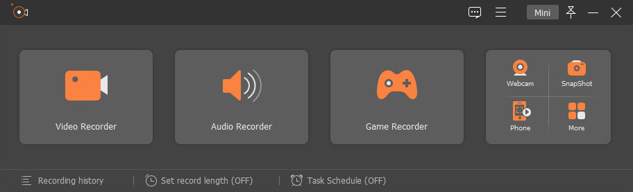 Grabador de audio y pantalla AmoyShare para Mac