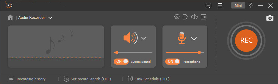 Configure the audio settings