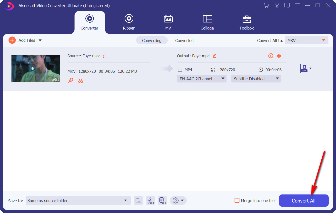 The best way of converting MKV to MP4