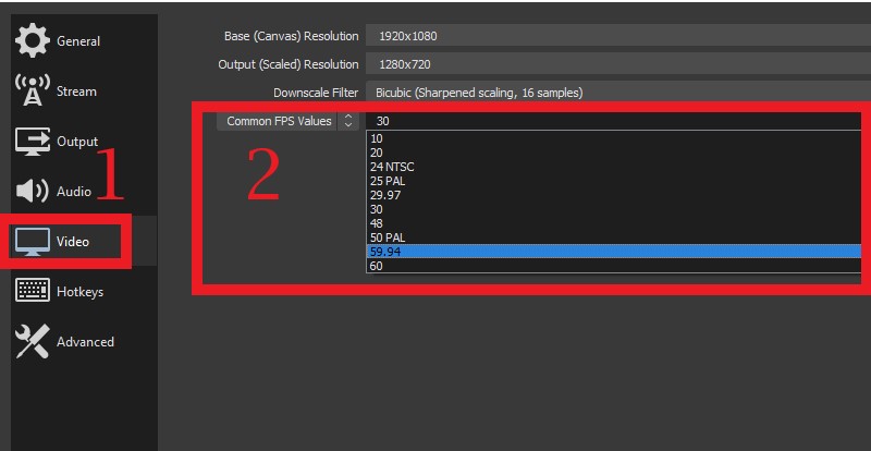 Best OBS settings for FPS