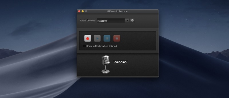 Registra audio su Mac tramite MP3 Audio Recorder