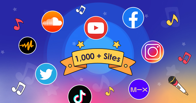 Download music from 1,000+ streaming sites