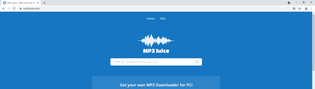 MP3Juice MP3 مكتشف عبر الإنترنت