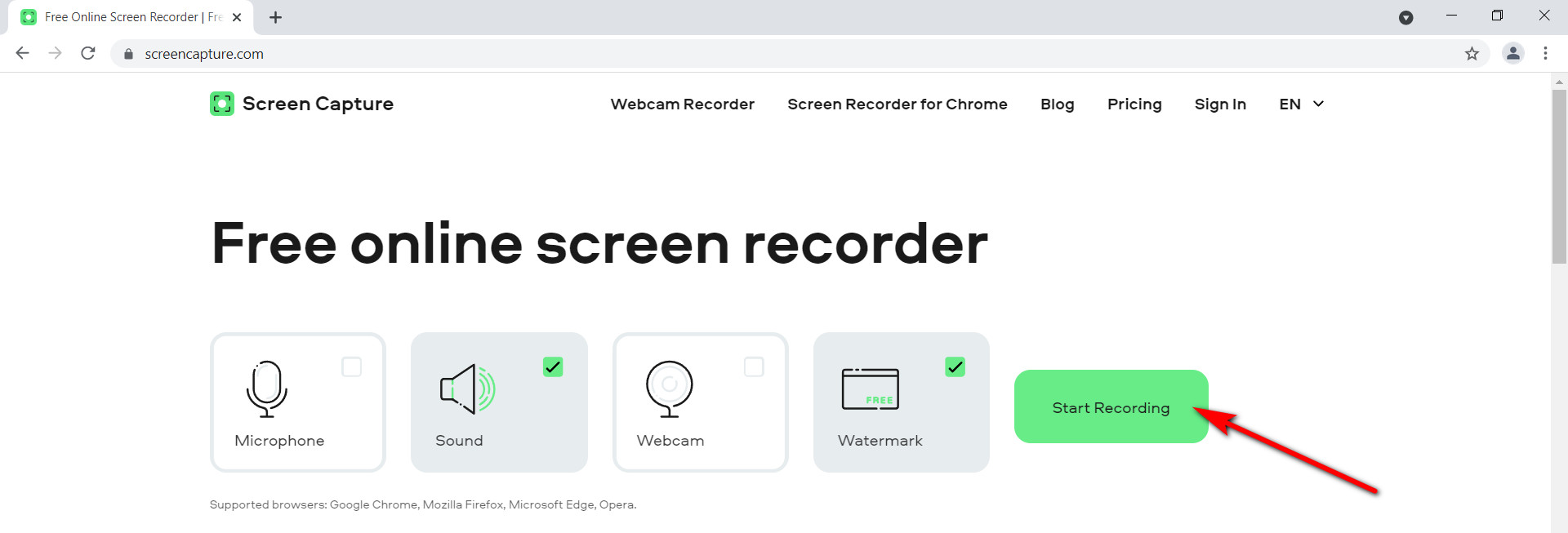 Open-the-Screen-Capture-Website-to-Record-Computer-Audio