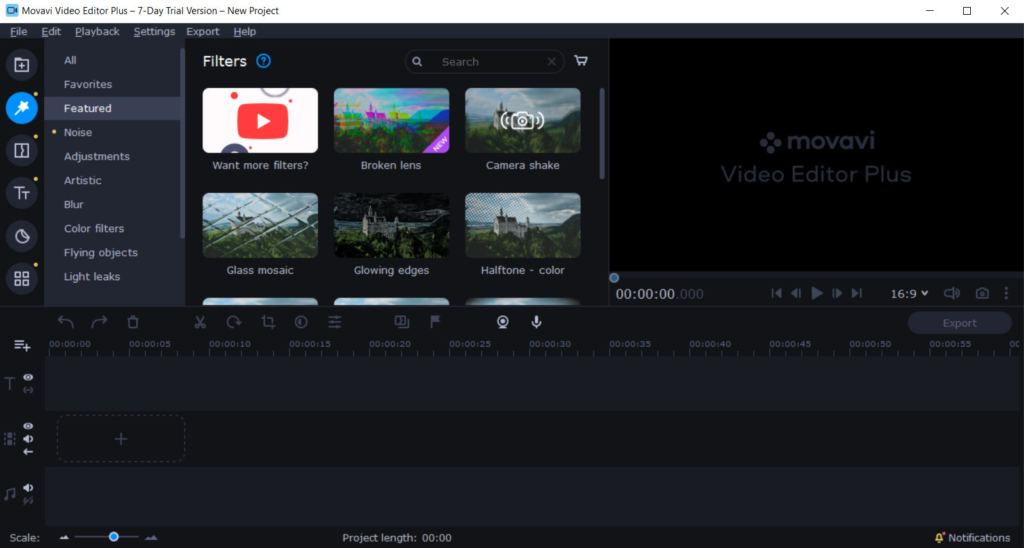 Combine videos with Movavi Video Editor