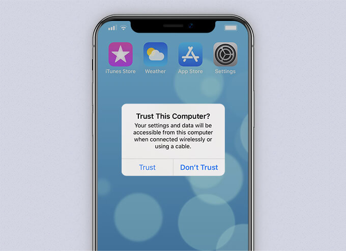 iPhone trust this computer
