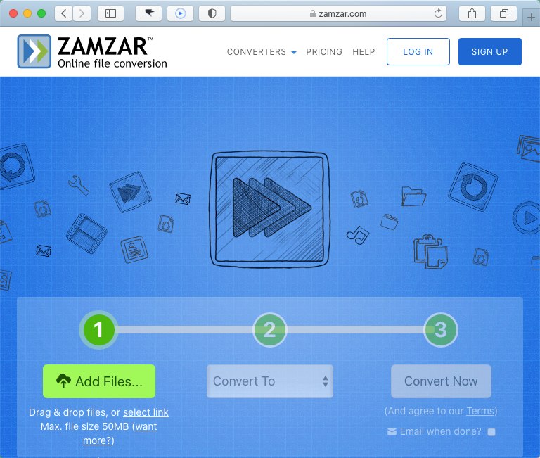 ZAMZAR 페이지