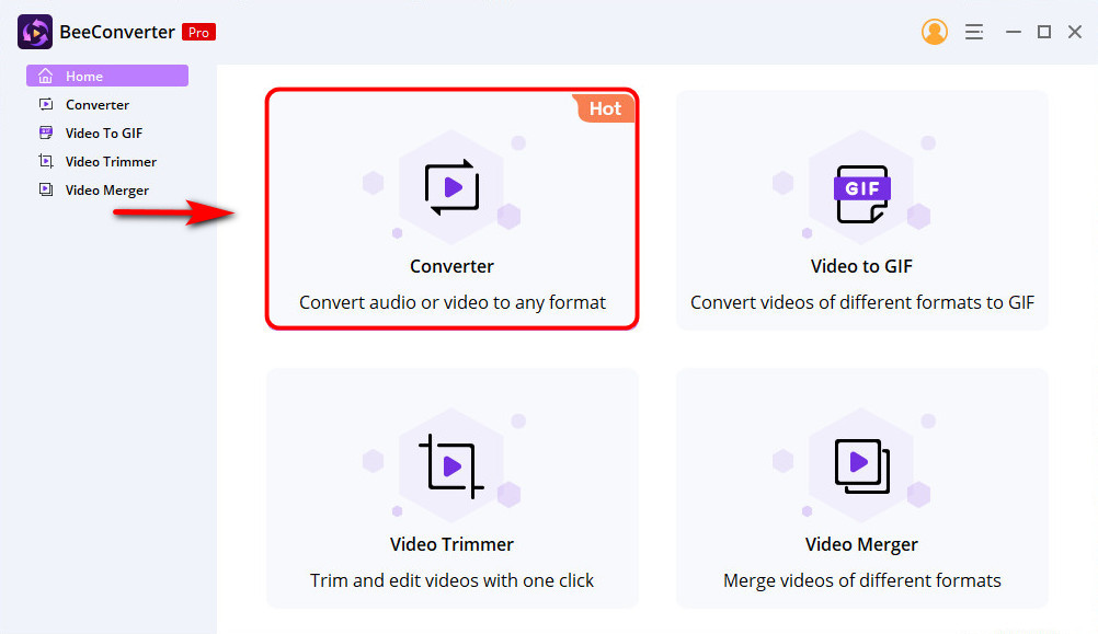 Starten Sie das BeeConverter-Programm