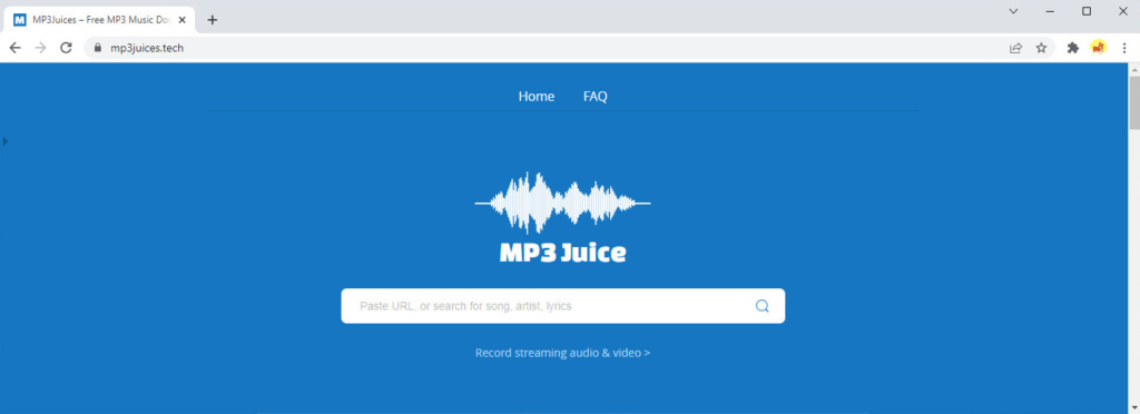 เครื่องมือค้นหา MP3Juices