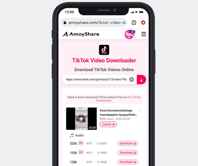 Télécharger les sons TikTok sur iPhone