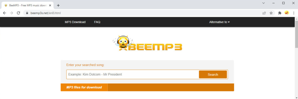 MP3 downloader search engine – BeeMP3
