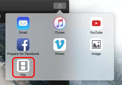 Click on File icon to compress video