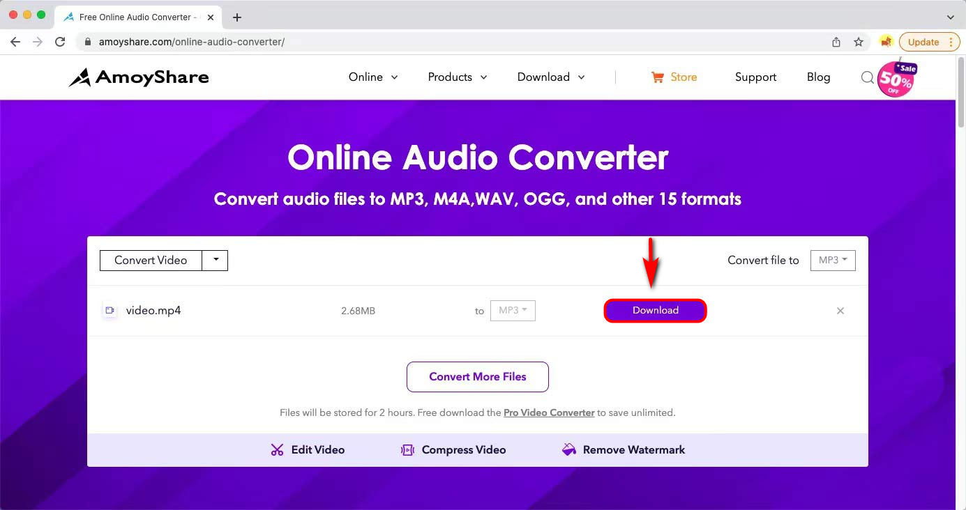 Convert MP4 to MP3 online