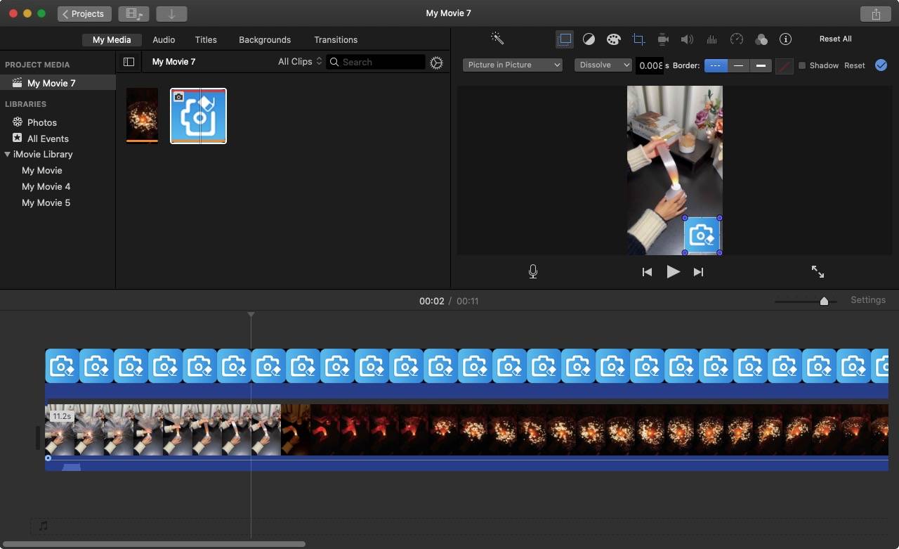 Agregar marca de agua al video en Mac