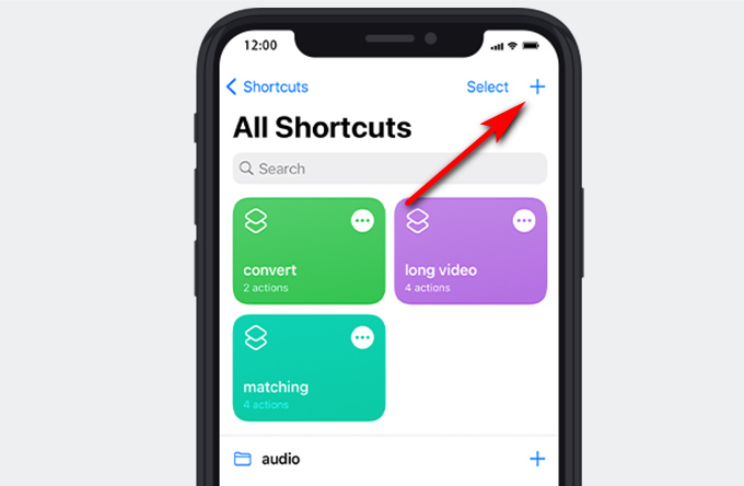 Starten Sie die Shortcuts-App