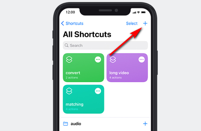 Launch the Shortcuts app