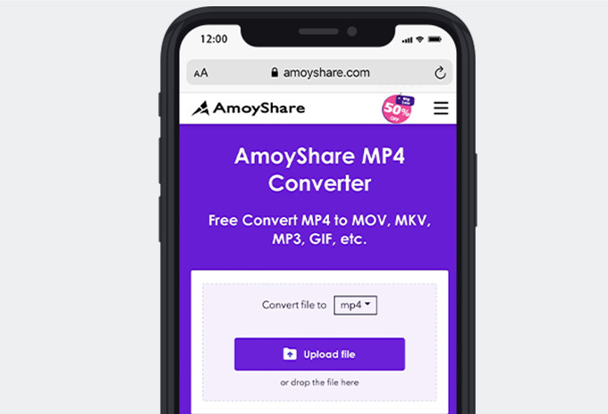 AmoyShare 온라인 MP4 변환기